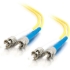 Picture of C2G-20m ST-ST 9/125 OS1 Duplex Singlemode PVC Fiber Optic Cable - Yellow