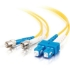 Picture of C2G-1m SC-ST 9/125 OS1 Duplex Singlemode Fiber Optic Cable (TAA Compliant) - Yellow