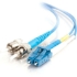 Picture of C2G-2m LC-ST 9/125 OS1 Duplex Singlemode PVC Fiber Optic Cable - Blue