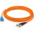 Picture of AddOn 10m SC (Male) to ST (Male) Orange OM1 Duplex Fiber OFNR (Riser-Rated) Patch Cable