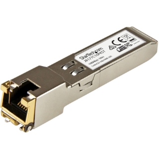 Picture of StarTech.com 10 pack HPE J8177C Compatible SFP Module - 1000BASE-T - 1GE Gigabit Ethernet SFP SFP to RJ45 Cat6/Cat5e - 100m