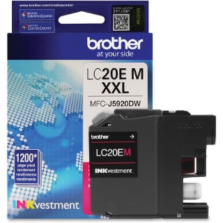 Picture of Brother Genuine LC20EM INKvestment Super High Yield Magenta Ink Cartridge