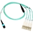 Picture of Axiom MPO Female to 4 LC Multimode OM4 50/125 Fiber Optic Breakout Cable - 1m