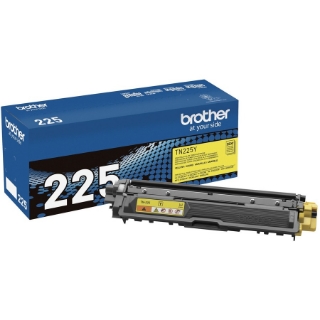 Picture of Brother Genuine TN225Y High Yield Yellow Toner Cartridge