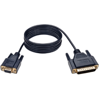 Picture of Tripp Lite 6ft Null Modem Serial RS232 Cable Adapter DB9 to BD25 F/M 6'