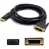 Picture of 10ft DisplayPort 1.2 Male to DVI-D Dual Link (24+1 pin) Male Black Cable Which Requires DP++ For Resolution Up to 2560x1600 (WQXGA)