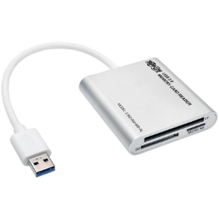 Picture of Tripp Lite USB 3.0 SuperSpeed Multi-Drive Memory Card Reader/Writer Aluminum 5Gbps