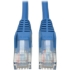 Picture of Tripp Lite 6ft Cat5e / Cat5 Snagless Molded Patch Cable RJ45 M/M Blue 6'