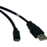 Picture of Tripp Lite 6ft USB 2.0 Hi-Speed Cable A Male to USB Micro-B M/M