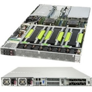 Picture of Supermicro SuperServer 1029GQ-TNRT Barebone System - 1U Rack-mountable - Socket P LGA-3647 - 2 x Processor Support