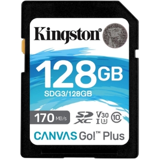 Picture of Kingston Canvas Go! Plus 128 GB Class 10/UHS-I (U3) SDXC