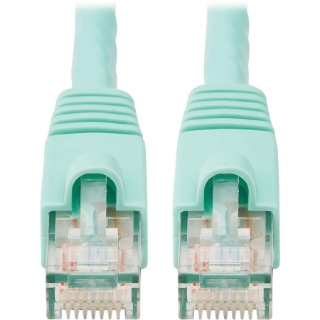 Picture of Tripp Lite 14ft Augmented Cat6 Cat6a Snagless 10G Patch Cable RJ45 Aqua 14'