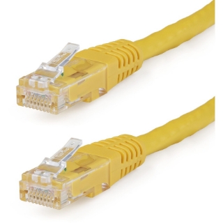 Picture of StarTech.com 7ft CAT6 Ethernet Cable - Yellow Molded Gigabit - 100W PoE UTP 650MHz - Category 6 Patch Cord UL Certified Wiring/TIA