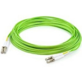 Picture of AddOn 6m LC (Male) to LC (Male) Straight Lime Green OM5 Duplex Fiber OFNR (Riser-Rated) Patch Cable