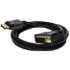 Picture of 5PK 6ft DisplayPort 1.2 Male to DVI-D Dual Link (24+1 pin) Male Black Cables Which Requires DP++ For Resolution Up to 2560x1600 (WQXGA)