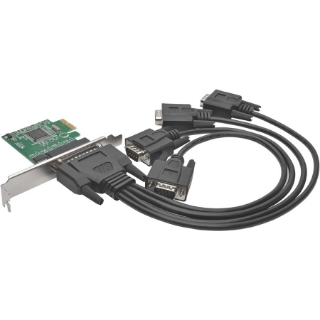 Picture of Tripp Lite 4-Port DB9 RS232 PCI Express Serial Card PCIe w/Breakout Cable