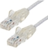 Picture of StarTech.com 1 ft CAT6 Cable - Slim CAT6 Patch Cord - Gray - Snagless RJ45 Connectors - Gigabit Ethernet Cable - 28 AWG - LSZH (N6PAT1GRS)