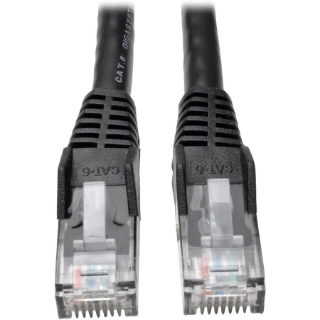 Picture of Tripp Lite 5ft Cat6 Gigabit Snagless Molded Patch Cable RJ45 M/M Black 5' 50 Bulk Pack