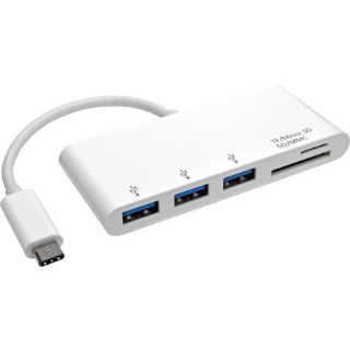 Picture of Tripp Lite 3-Port USB-C to USB-A 3x Hub Micro SD & SD/MMC Reader USB 3.1 Hub