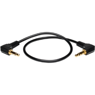 Picture of Tripp Lite 1ft Mini Stereo Audio Cable with Two Right Angle plugs 3.5mm M/M 1'