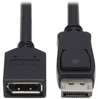 Picture of Tripp Lite 6ft DisplayPort Extension Cable with Latches Video / Audio HDCP DP Extension M/F