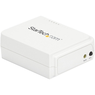Picture of StarTech.com 1 Port USB Wireless N Network Print Server with 10/100 Mbps Ethernet Port - 802.11 b/g/n