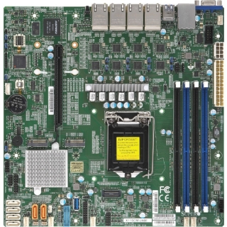 Picture of Supermicro X11SCM-LN8F Server Motherboard - Intel C246 Chipset - Socket H4 LGA-1151 - Micro ATX