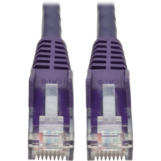 Picture of Tripp Lite 20ft Cat6 Gigabit Snagless Molded Patch Cable RJ45 M/M Purple 20'