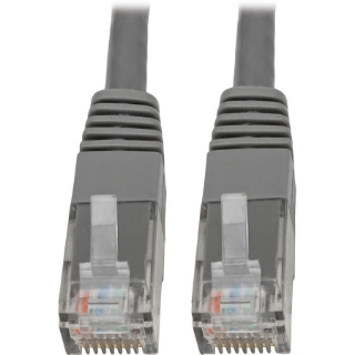 Picture of Tripp Lite Cat6 Cat5e Gigabit Molded Patch Cable RJ45 M/M 550MHz Gray 5ft 5'