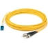 Picture of AddOn 5m LC (Male) to ST (Male) Yellow OM1 Duplex Plenum-Rated Fiber Patch Cable