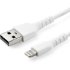 Picture of StarTech.com 6 foot/2m Durable White USB-A to Lightning Cable, Rugged Heavy Duty Charging/Sync Cable for Apple iPhone/iPad MFi Certified