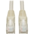 Picture of Tripp Lite 50ft Cat6 Gigabit Snagless Molded Patch Cable RJ45 M/M White 50'