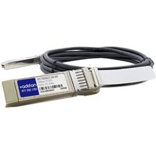 Picture of AddOn EMC SFP-TWNACT-3M Compatible TAA Compliant 10GBase-CU SFP+ to SFP+ Direct Attach Cable (Active Twinax, 3m)