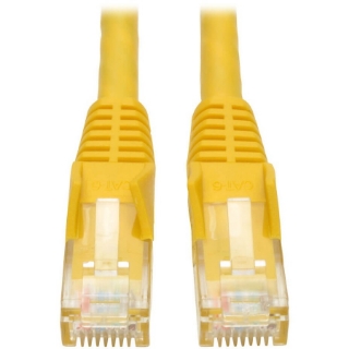 Picture of Tripp Lite 5ft Cat6 Gigabit Snagless Molded Patch Cable RJ45 M/M Yellow 5'