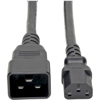 Picture of Tripp Lite 2ft Power Cord Y Splitter Cable C20 to 2xC13 Heavy Duty 15A 14AWG 2'