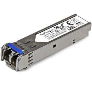 Picture of StarTech.com MSA Uncoded SFP Module - 1000BASE-LX - 1GE Gigabit Ethernet SFP 1GbE Single Mode Fiber (SMF) Optic Transceiver - 10km DDM