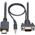 Picture of Tripp Lite HDMI to VGA Adapter Converter Cable Active +3.5mm M/M 1080p 15ft 15'