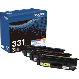 Picture of Brother Genuine Standard-Yield Color Toner Cartridge Three Pack TN331 3PK -includes one cartridge each of Cyan, Magenta & Yellow Toner