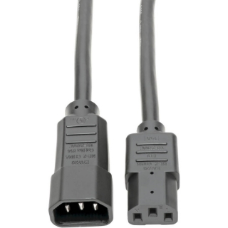 Picture of Tripp Lite 6ft Power Cord Extension Cable C14 to C13 Heavy Duty 15A 14AWG 6'