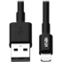 Picture of Tripp Lite 10in Lightning USB/Sync Charge Cable for Apple Iphone / Ipad Black 10"