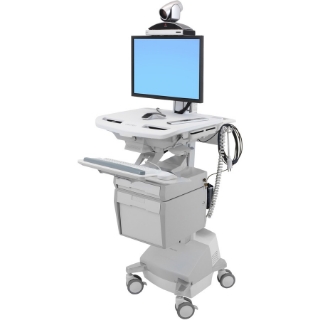 Picture of Ergotron StyleView Telepresence Cart, Single Monitor, Powered