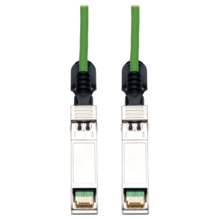 Picture of Tripp Lite 5M SFP+ 10Gbase-CU Twinax Passive Copper Cable SFP-H10GB-CU5M Compatible Green 16ft 16'