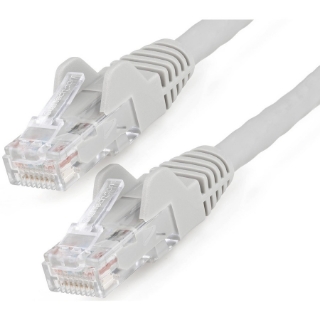 Picture of StarTech.com 35ft (10.7m) CAT6 Ethernet Cable, LSZH (Low Smoke Zero Halogen) 10 GbE Snagless 100W PoE UTP RJ45 Gray Network Patch Cord ETL