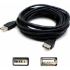 Picture of AddOn 5-Pack of USB 2.0 (A) Male to Female Black Adapters