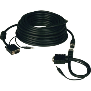 Picture of Tripp Lite 50ft SVGA / VGA Coax Monitor Cable with Audio and RGB High Resolution Easy Pull HD15 M/M 50'