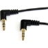 Picture of StarTech.com 1 ft Slim 3.5mm Right Angle Stereo Audio Cable - M/M