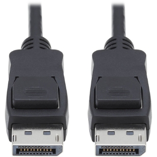 Picture of Tripp Lite DisplayPort 1.4 Cable w Latching Connectors 8K HDR M/M Black 3ft
