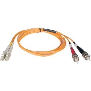 Picture of Tripp Lite 2M Duplex Multimode 50/125 Fiber Optic Patch Cable LC/ST 6' 6ft 2 Meter