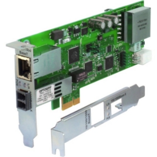 Picture of Transition Networks PCIe Gigabit Ethernet Fiber Network Interface Card With PoE+
