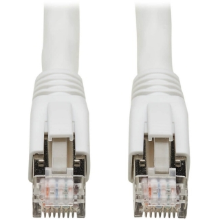 Picture of Tripp Lite Cat8 Patch Cable 25G/40G Certified Snagless M/M PoE White 15ft